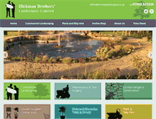 Tablet Screenshot of hickmanlandscapes.co.uk